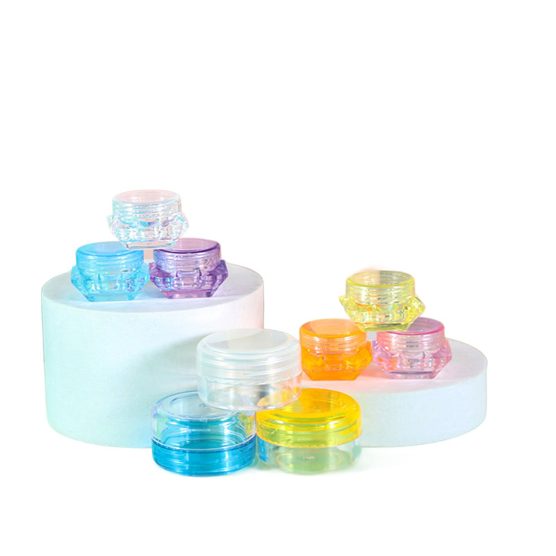 5g 20g Mini Frascos de Plástico PS Vibrante Vazios para Creme Cosmético Atacado